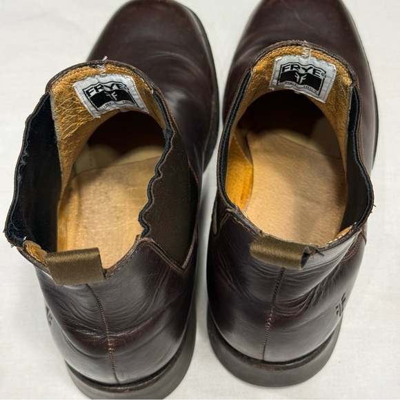 Frye Chelsea Dark Brown Leather Ankle Boots - Picture 5 of 14
